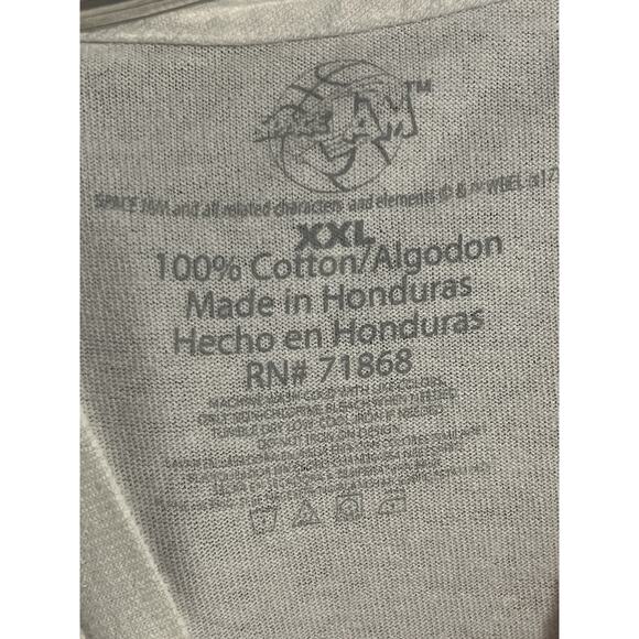 SPACE JAM 2XL oversized graphic t-shirt vintage style mens splattered paint XXL - Picture 3 of 3